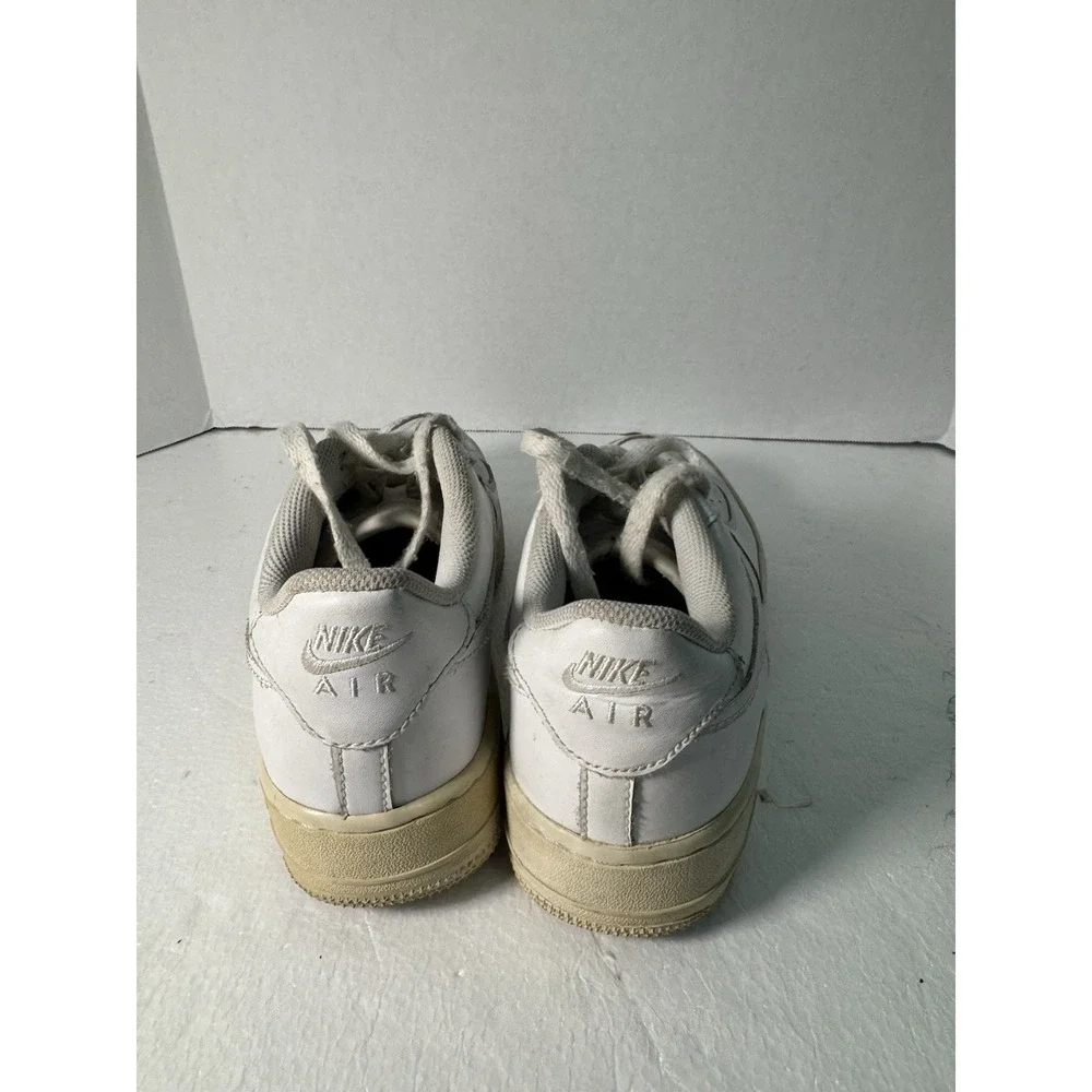 Nike Air Force‎ 1 Low Sneaker Youth Size 7Y White Leather 314192-117