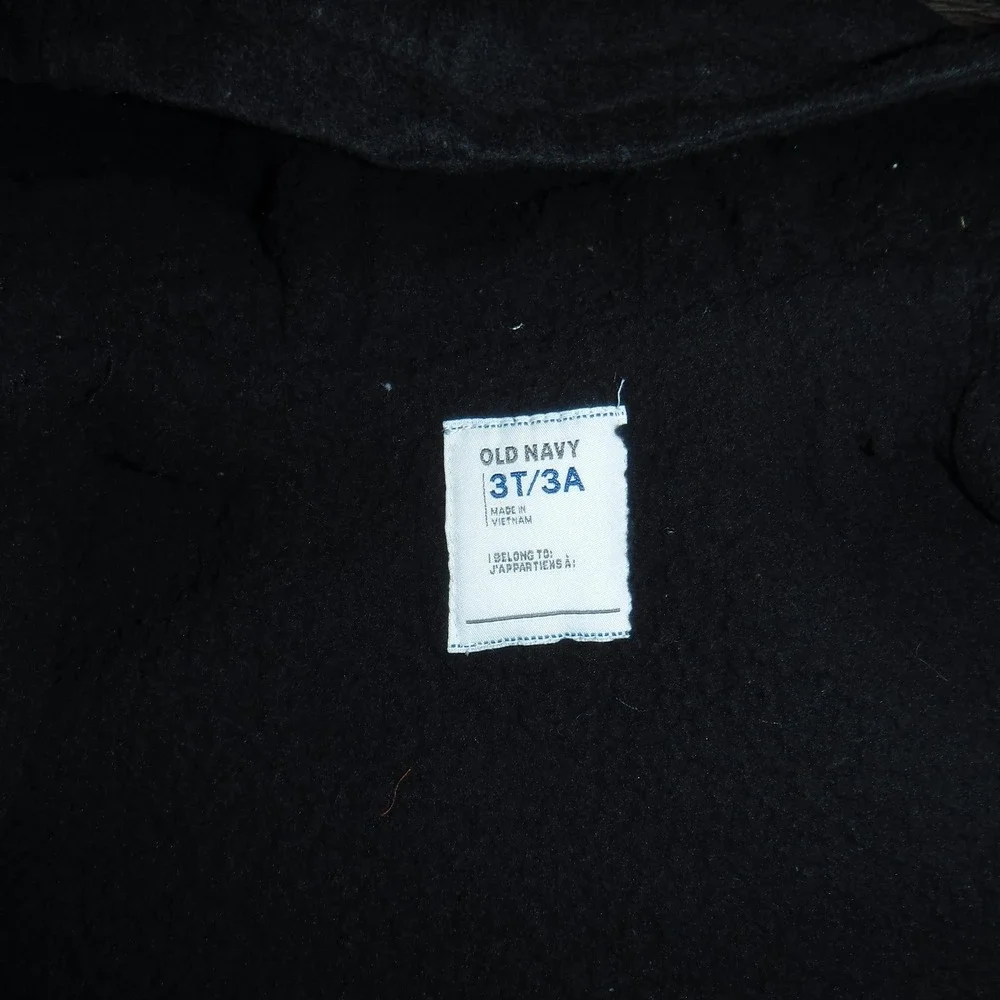 Old Navy Boys Dark Gray Toggle‎ Hooded Jacket Size 3T