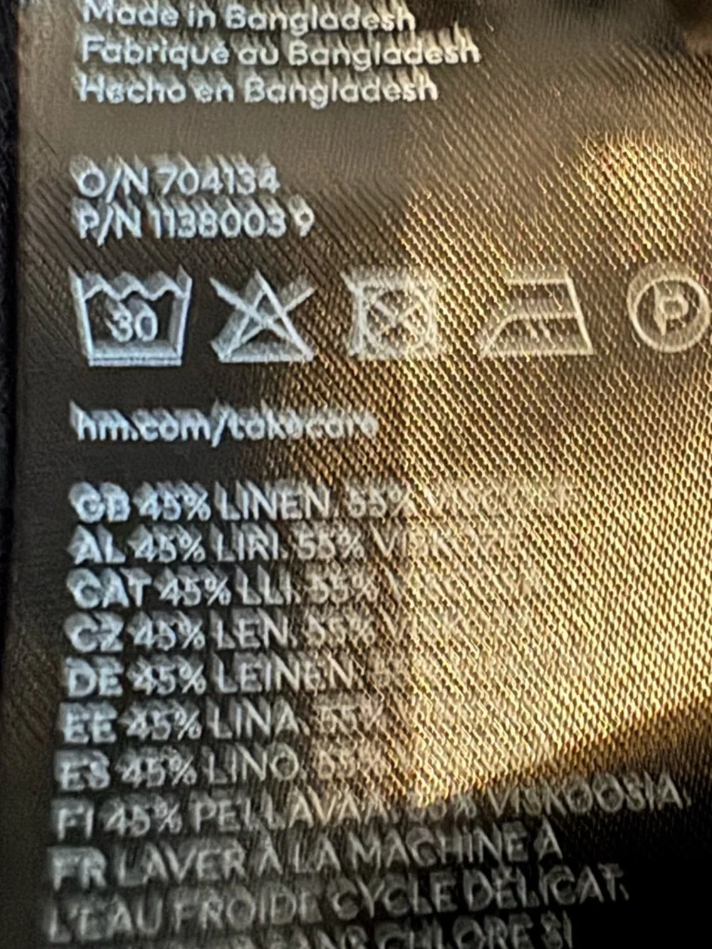 H&M womens linen