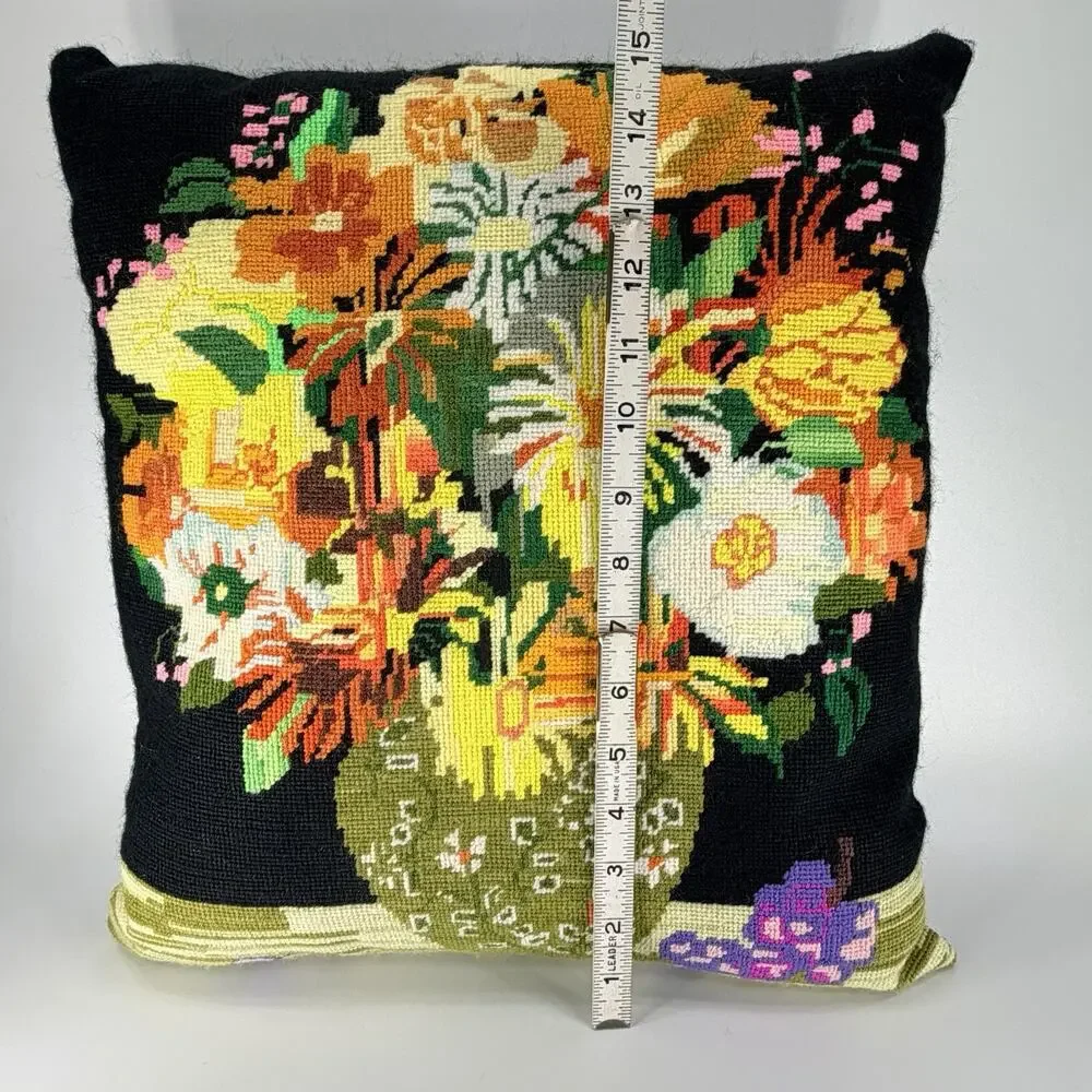 Handmade vtg needlepoint