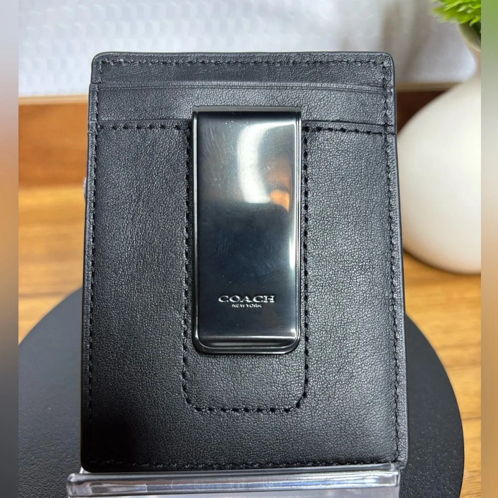 Coach sleek black