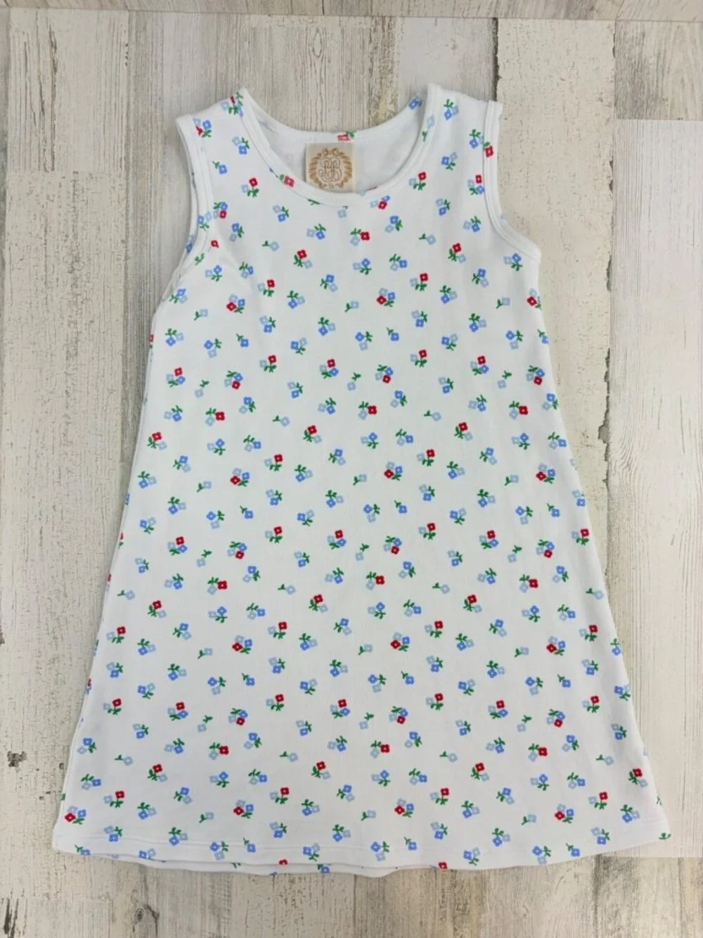 The Beaufort Bonnet Company Polly Play Dress Sz 8 Myers Park Mini Floral