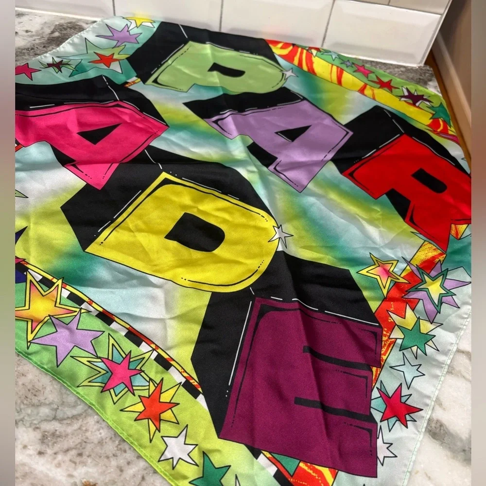 Parade silk scarf