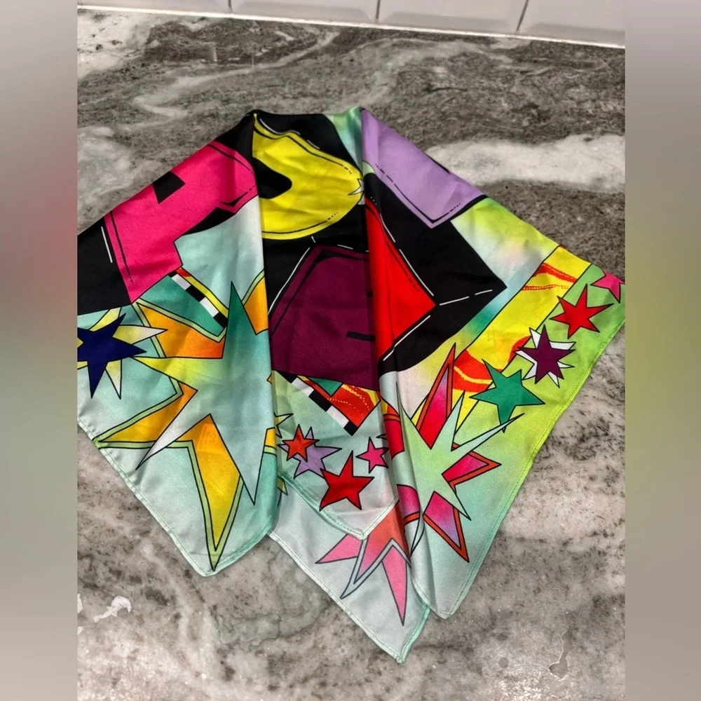 Parade silk scarf