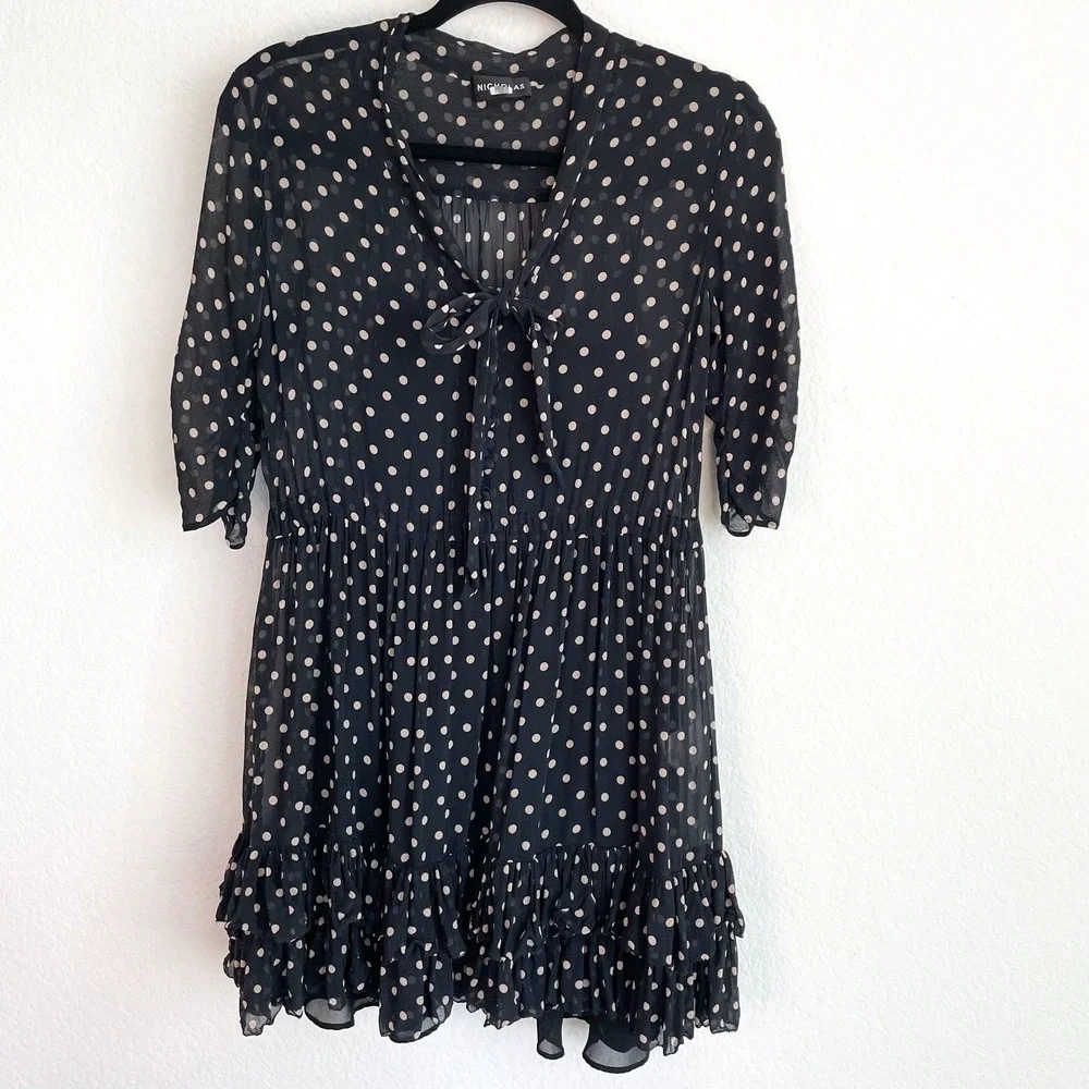 NICHOLAS black polka