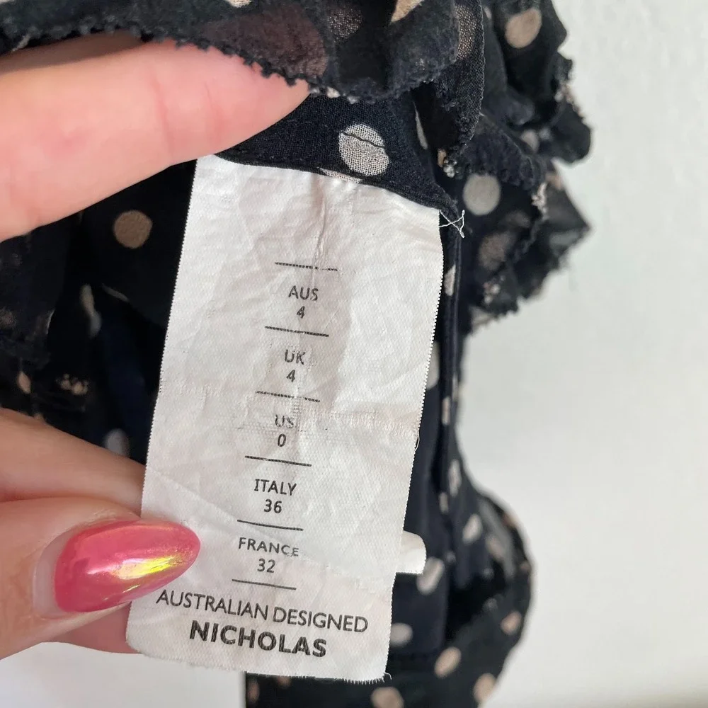 NICHOLAS black polka