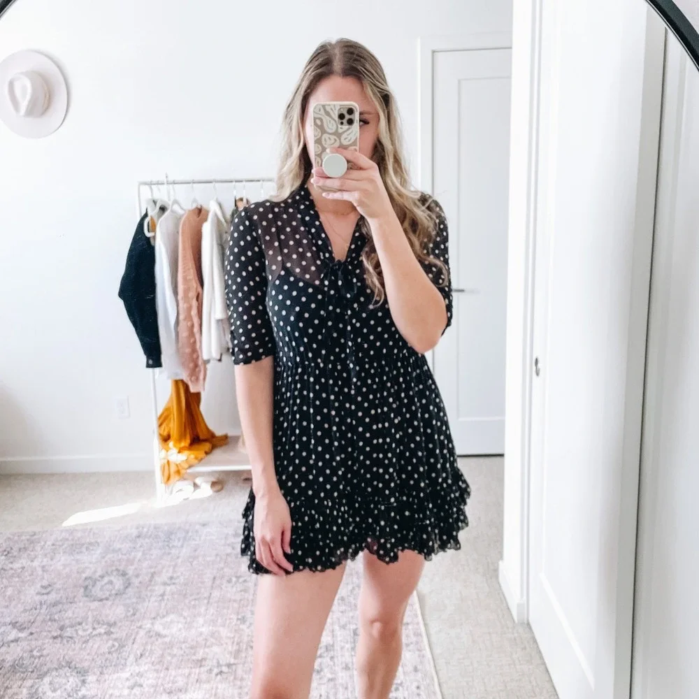 NICHOLAS black polka