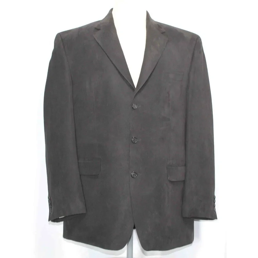 Ralph Lauren Blue Label Dark Brown‎ Blazer Sport Coat Mens Size 46 Long