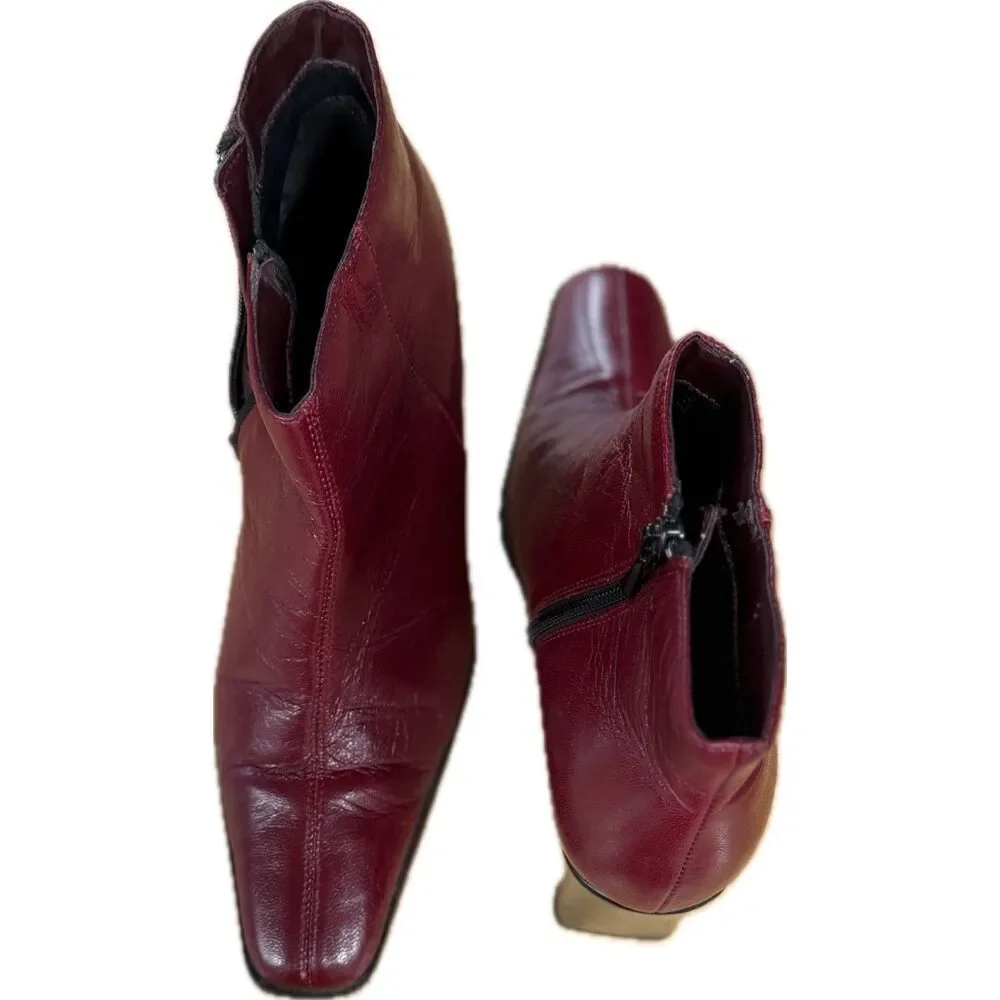 Minozzi burgundy leather