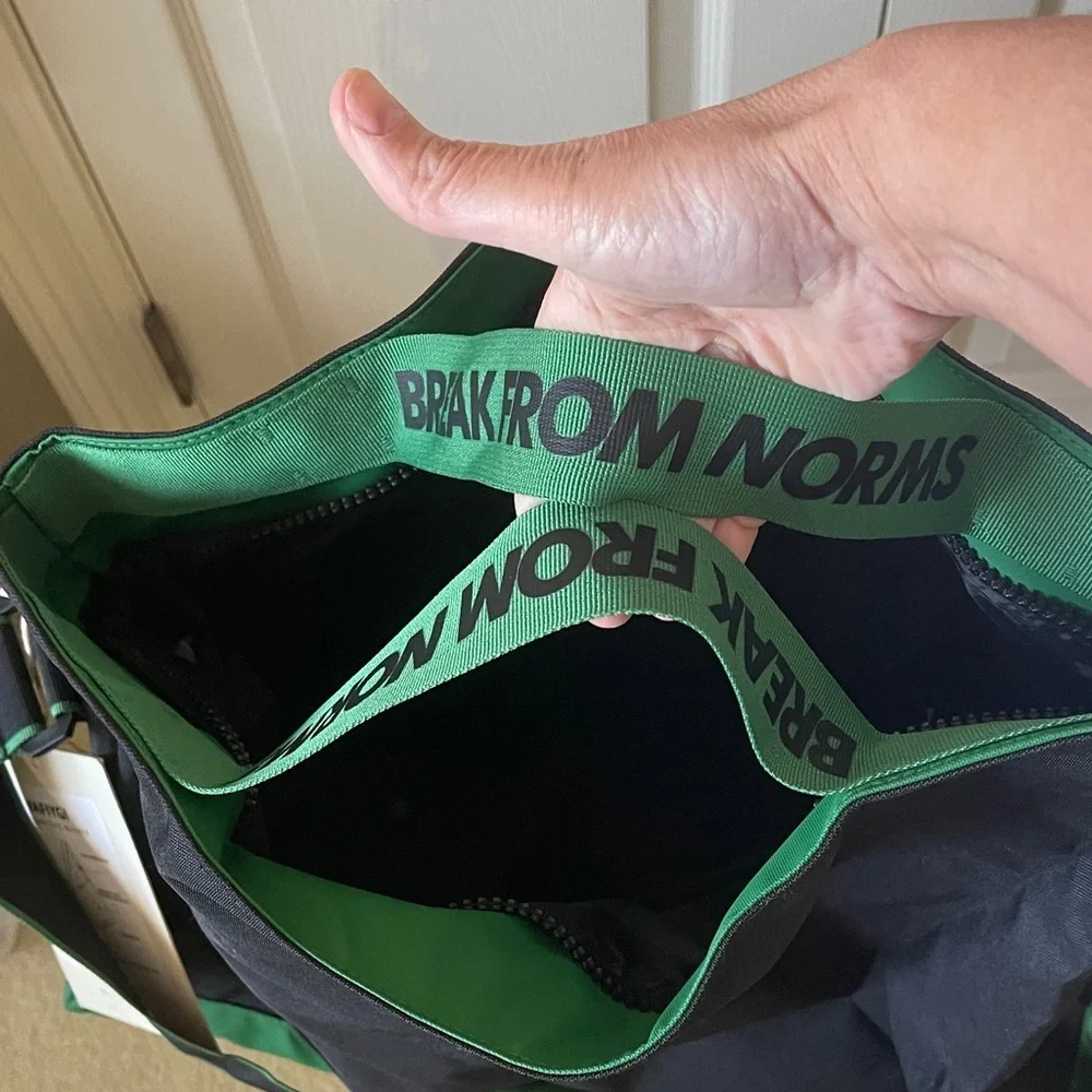 Black and Green Gym Bag