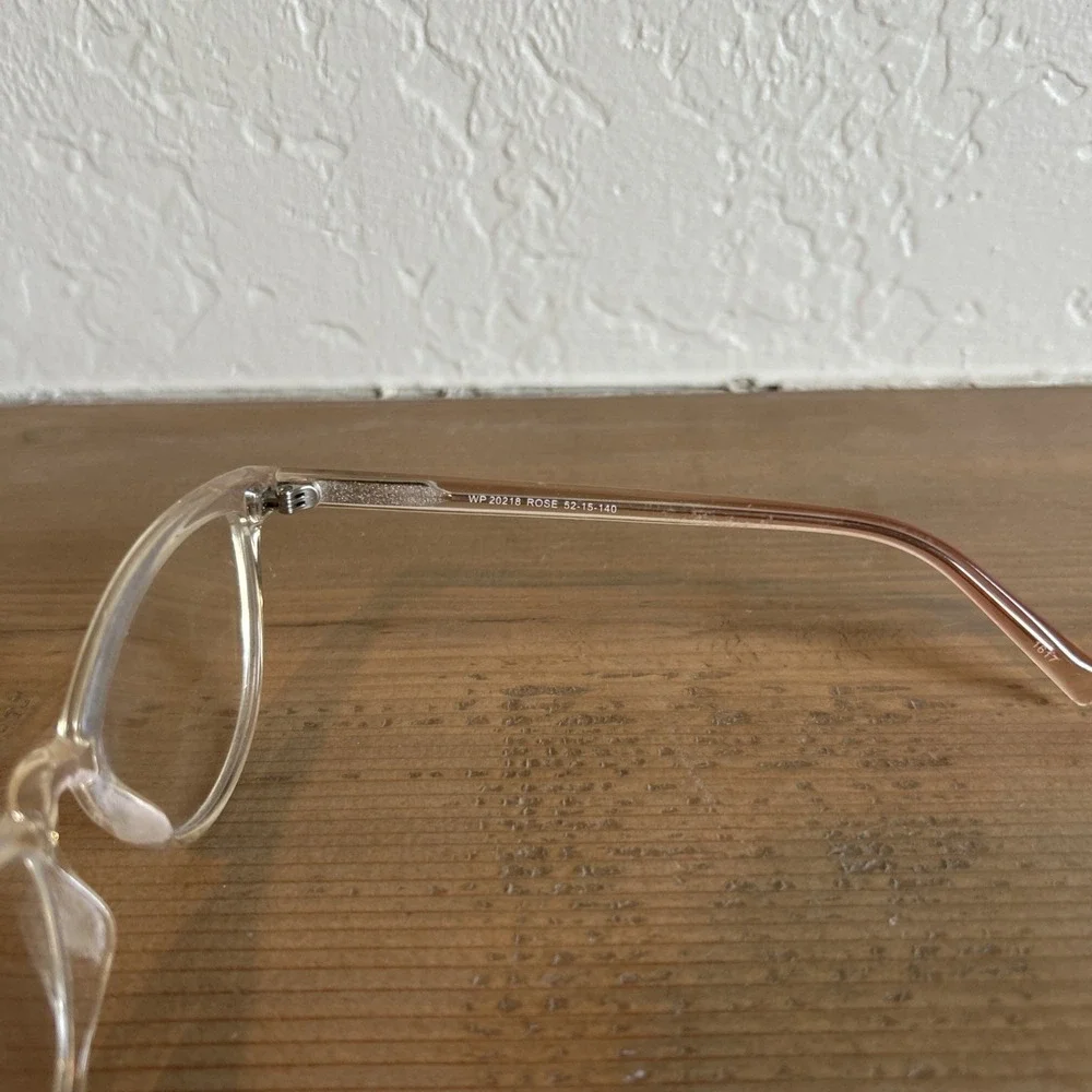 WP20218 Clear Rose Eyeglasses Frames Clear Rectangular 52-15-140