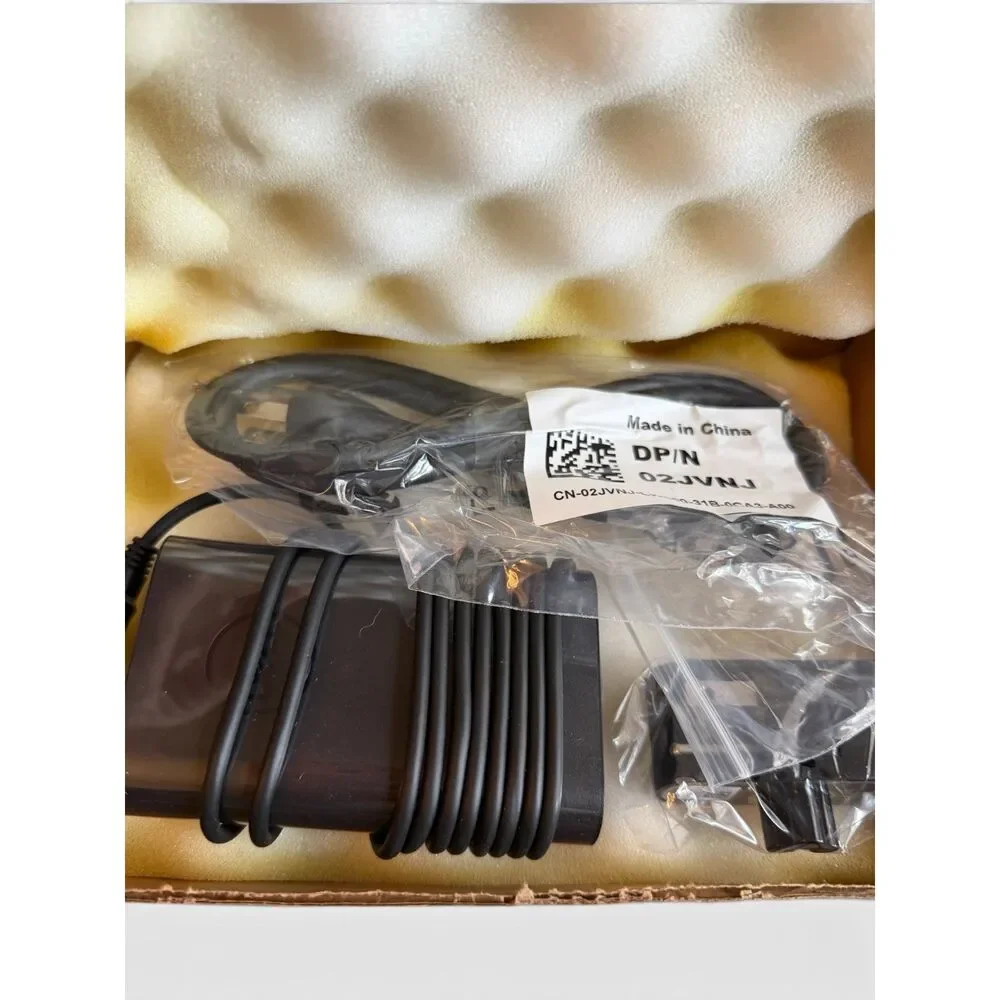 Genuine DELL 65W USB-C AC Power Brick and AC Power Cable