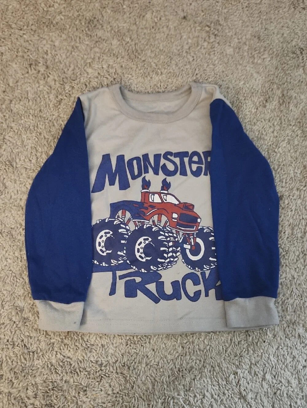 Kids Graphic Tee Bundle - Monster Truck & Teddy Bear - Gray