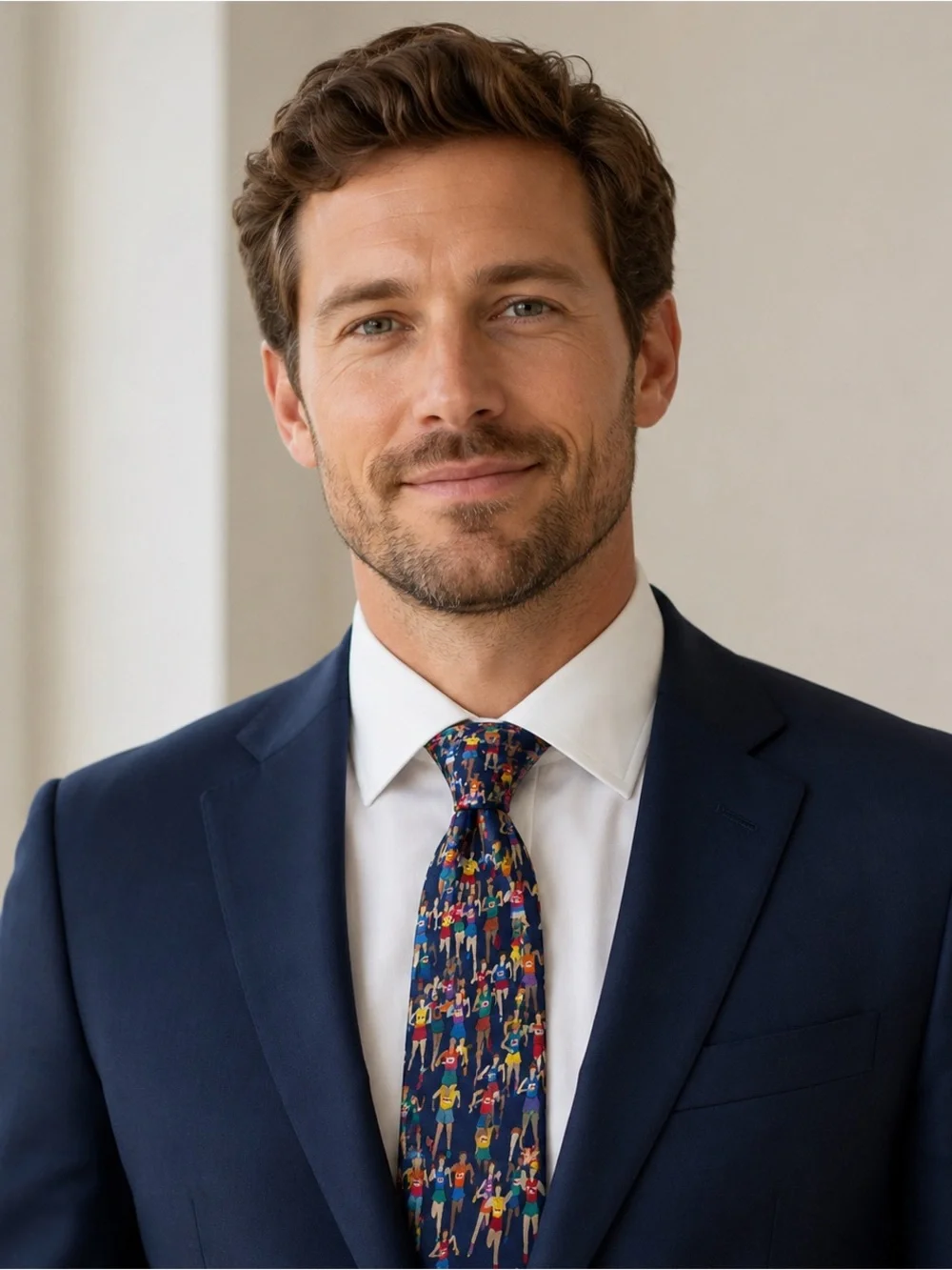 Allyn Neckwear “Marathon” tie, 100% Silk