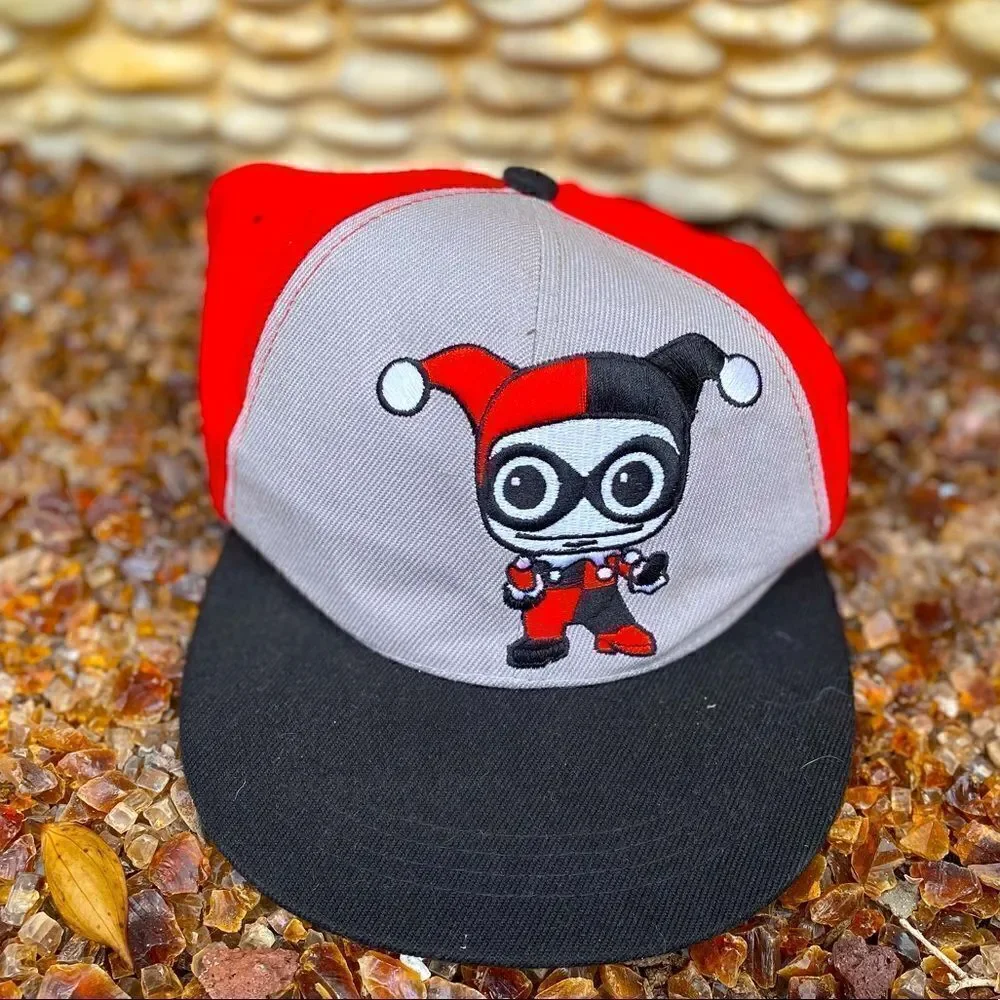 🧢SIX FLAGS HARLEY QUINN BASEBALL CAP/HAT Adjustable Good pre-owned condition