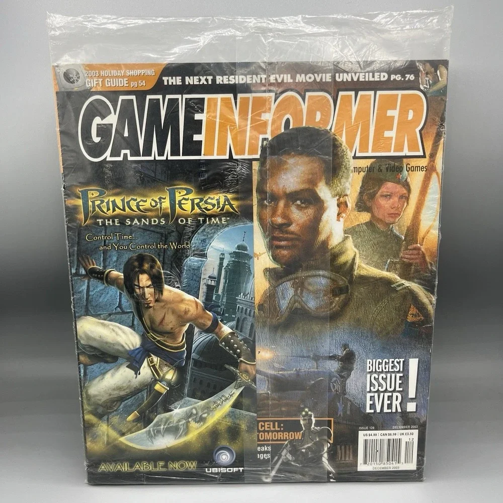 Sealed Game Informer Issue 128 Call of Duty Prince of Persia Dec 2003