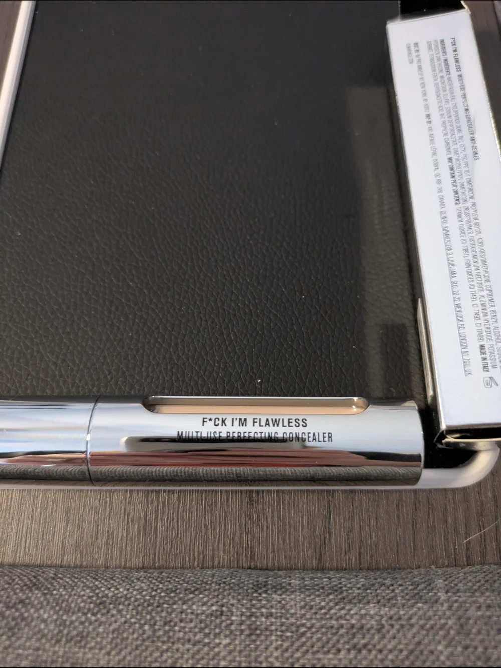 Il Makiage Makeup Forever Concealer in Reflective Silver Packaging