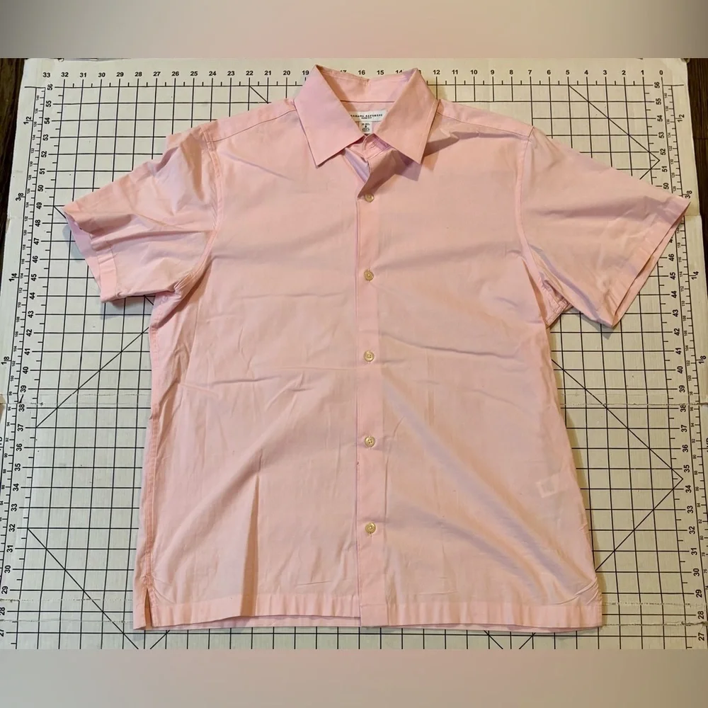 Banana Republic Men’s Size‎ Small Pink Slim Fit SS Button Down Shirt