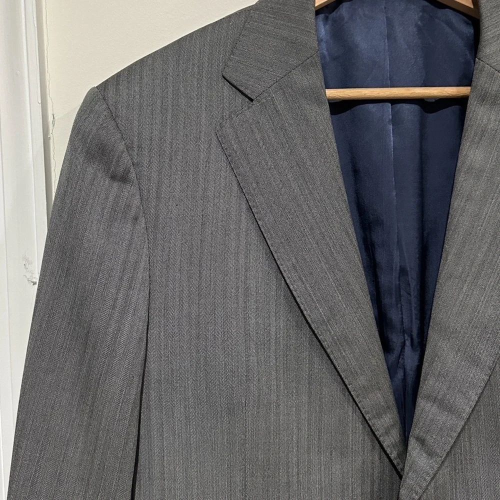 SuitSupply Gray Napoli Blazer Pure Wool Super 110’s