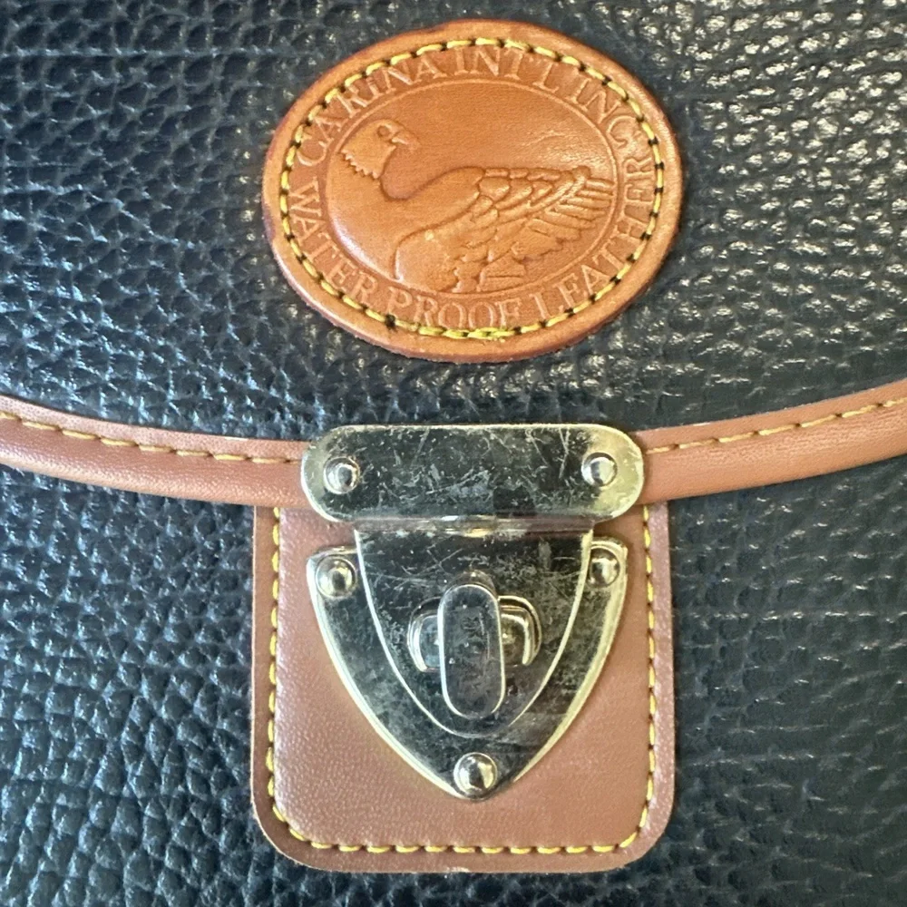 Carina International pebbled leather