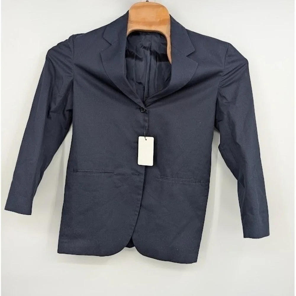 Henry Cotton's Designer Blue Jacket Cotton Blazer sz 42‎