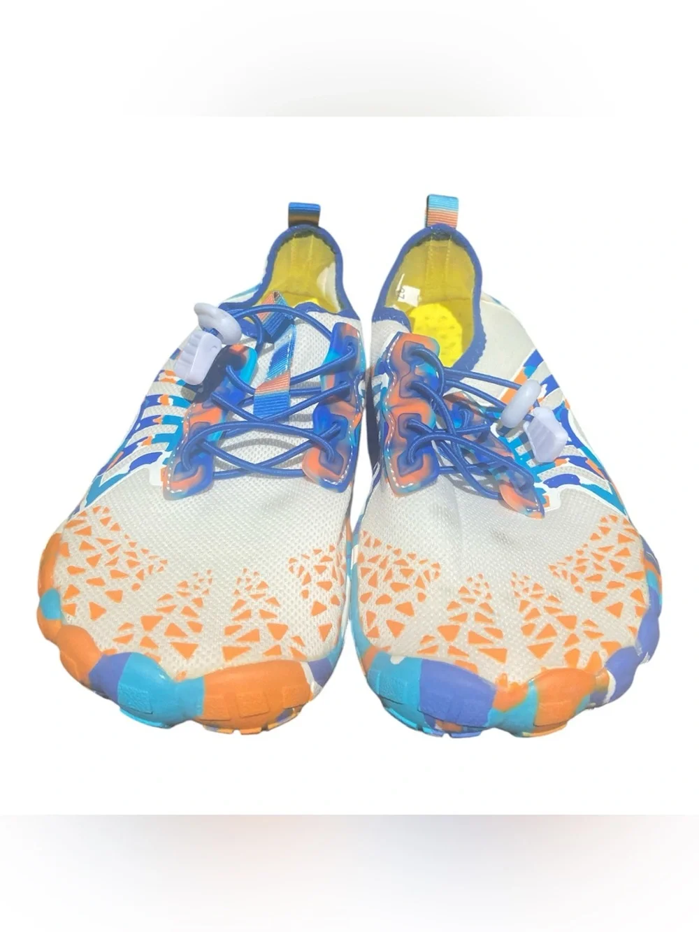Kids Water Shoes in White, Blue & Orange Size 6/37