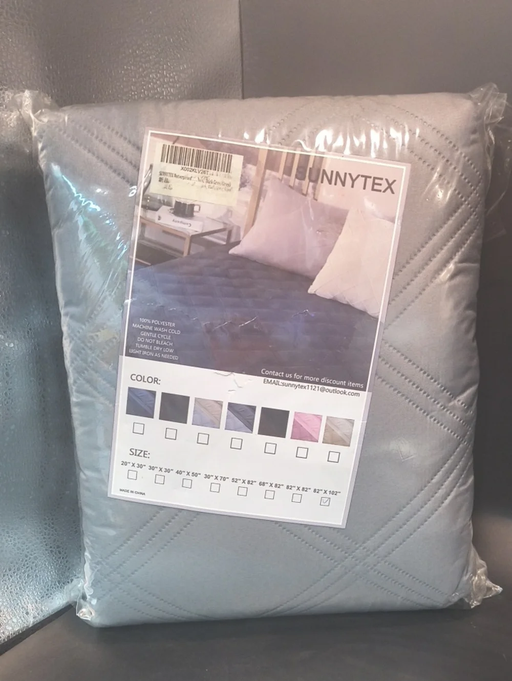 Sunnytex Quilted Bedspread - Light Gray
