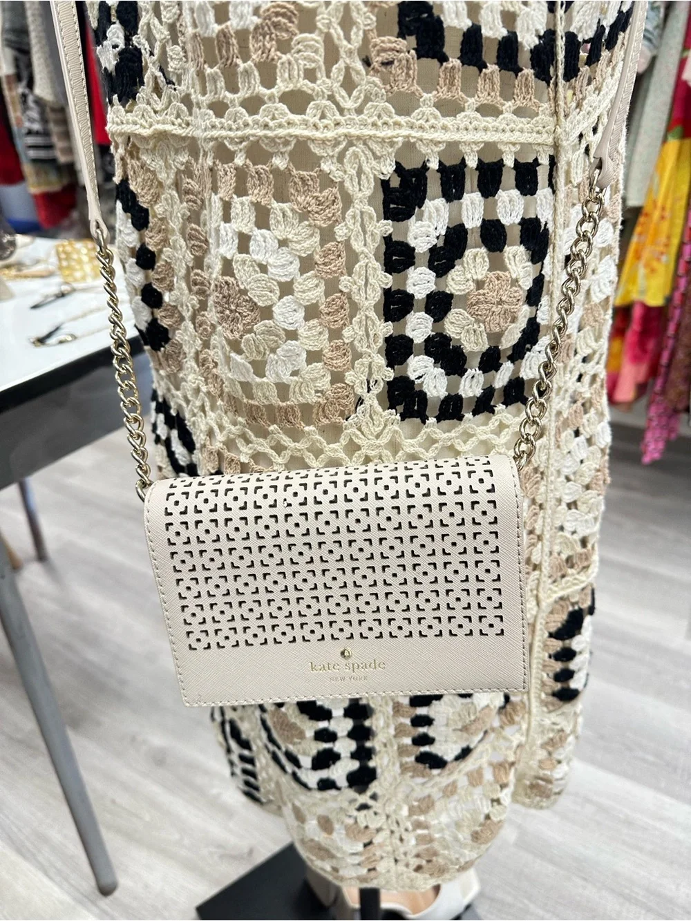kate spade compact perforated