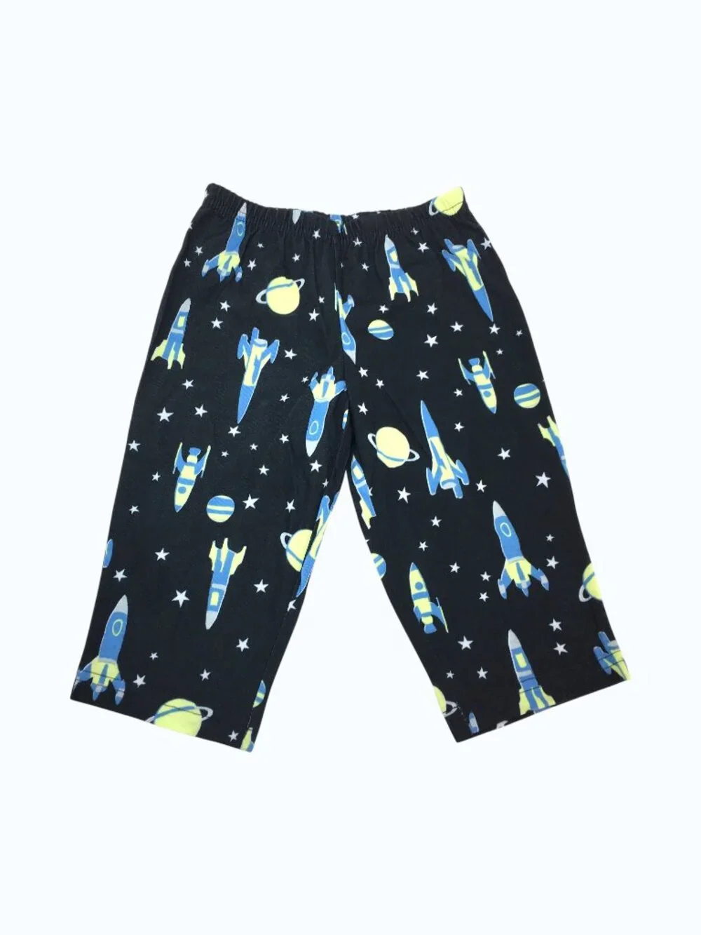 NWT Carter's Space Dude Pajamas 12M Glow In The Dark Galaxy Rocket Ship PJs