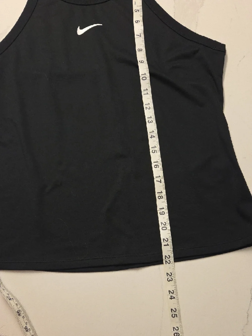 Nike Black Racerback Tank‎ with White Swoosh