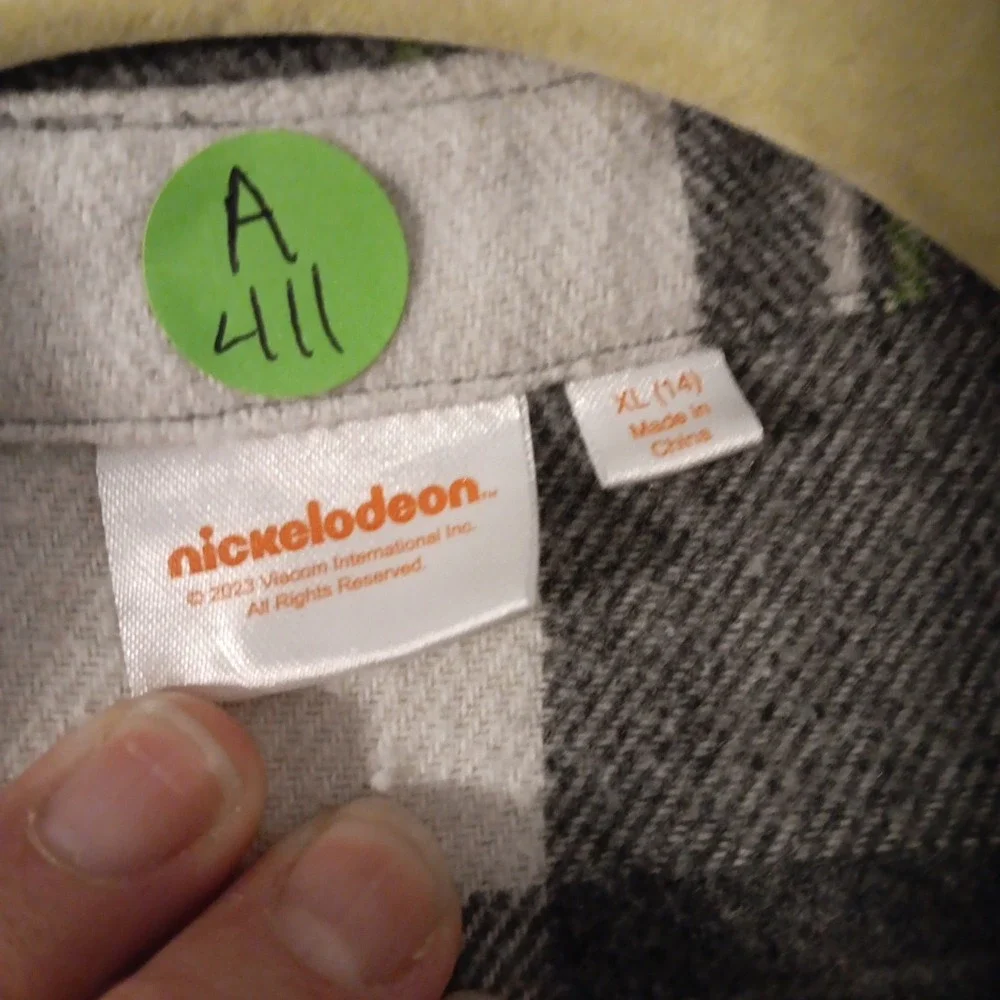 Nickelodeon boys flannel