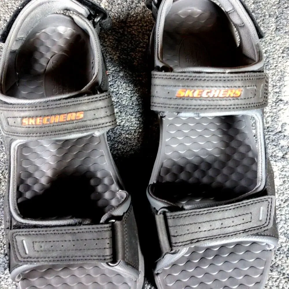 Skechers Tresmen Garo Outdoor‎ Trail Hiking Sandals Shoes Comfort Gray Men Sz 13