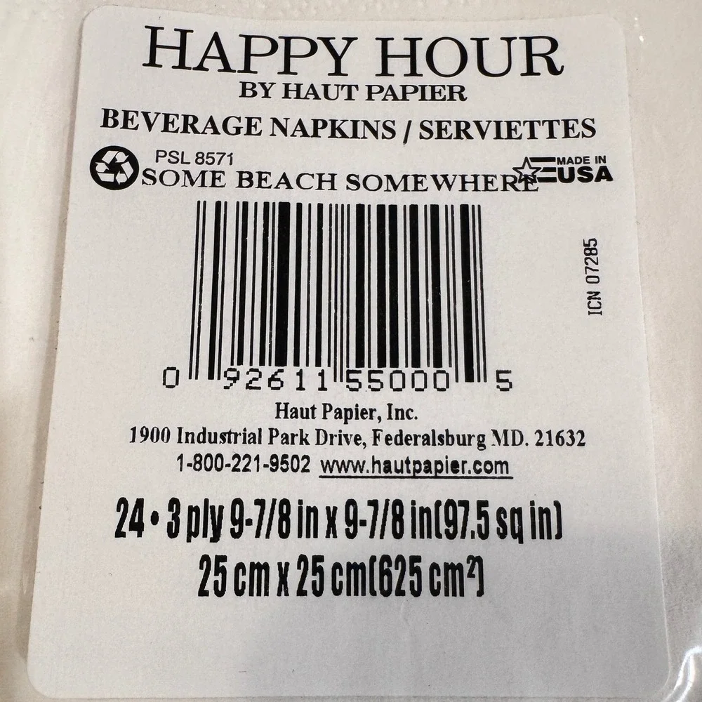 Happy Hour by Haut Papier disposable vacation