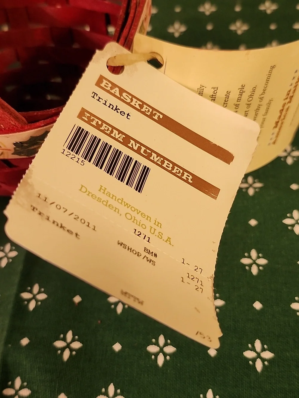 Longaberger small woven