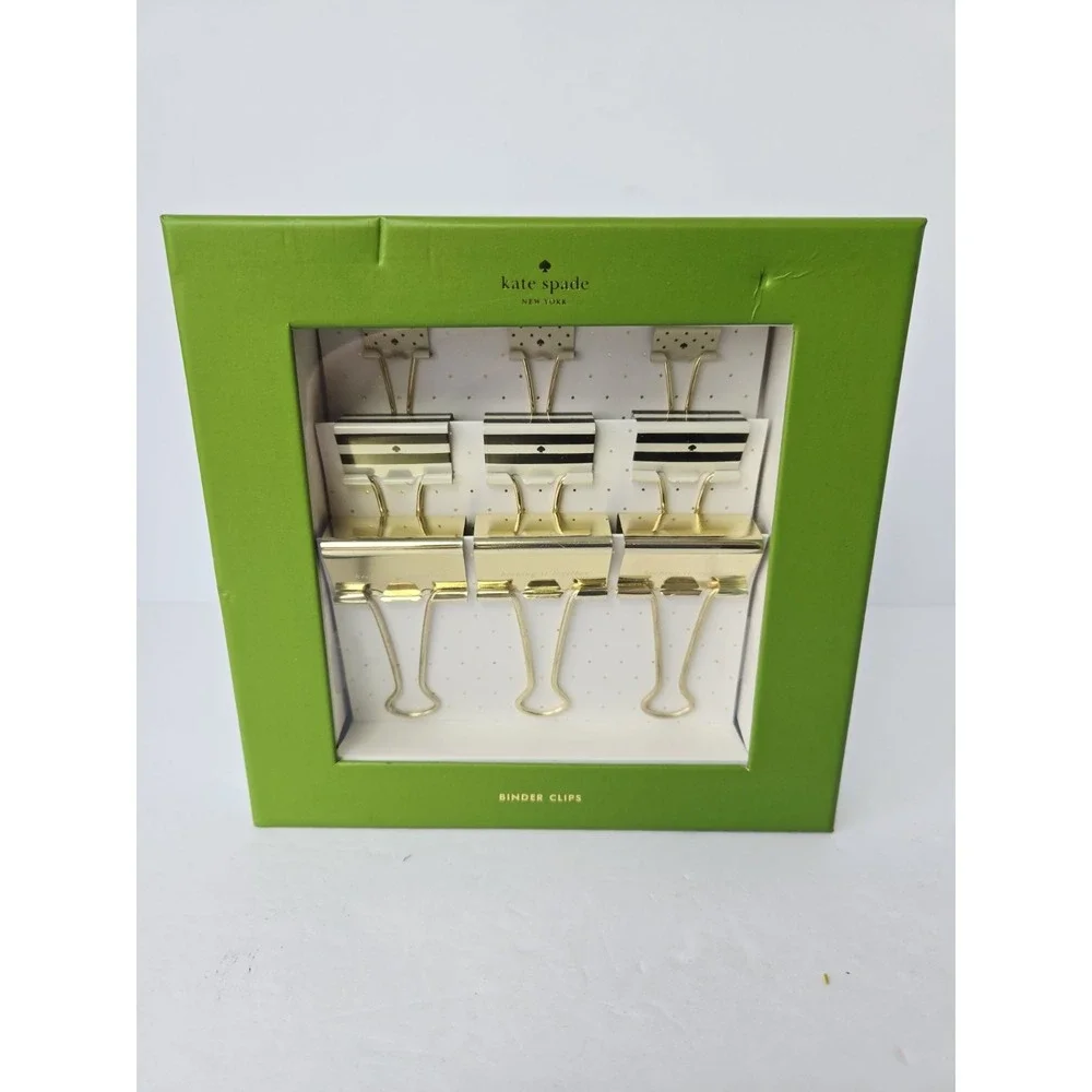 Kate Spade New‎ York Binder Clips Multi Size Set of 9