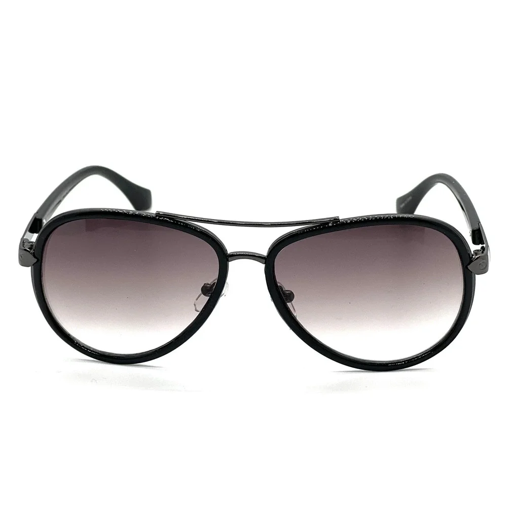 Mens Aviator Sunglasses Black Frame‎ Round Lens Fashion Shades Mdern Classic New