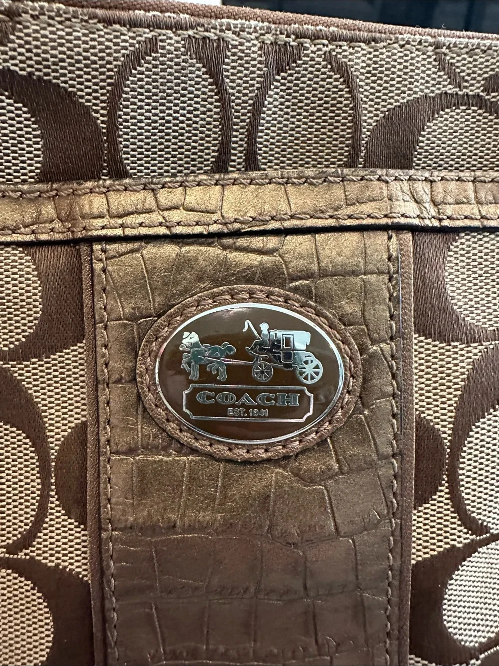 Coach signature canvas