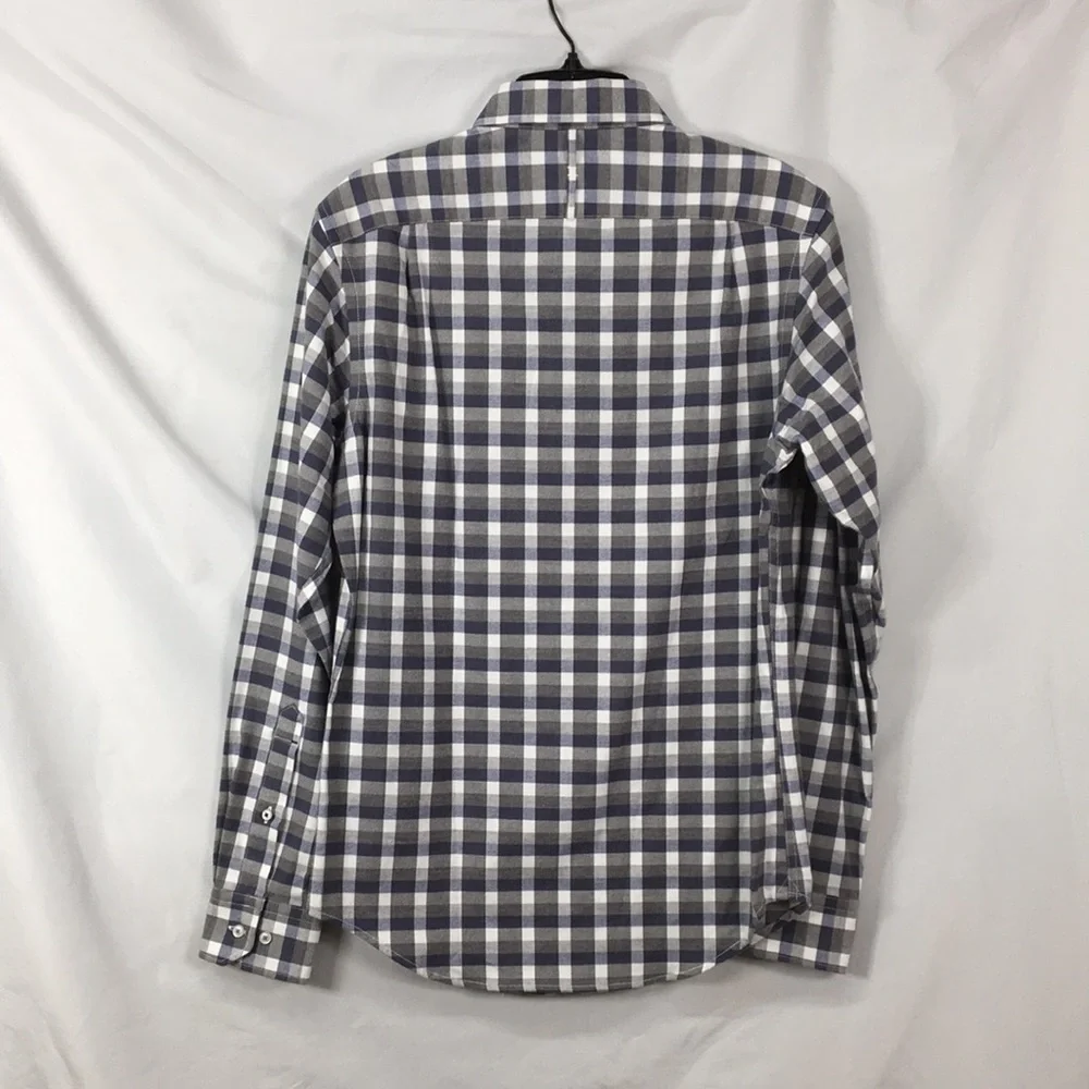 Banana Republic Luxe Slim Fit Mens long Sleeve Button Flannel Size XS NWT