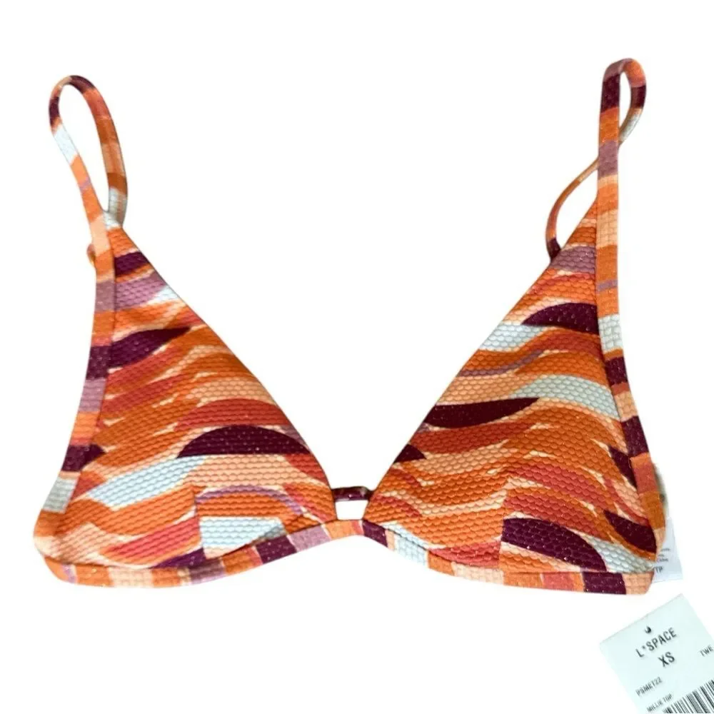L*Space Multicolor Bikini Top Size XS NWT
