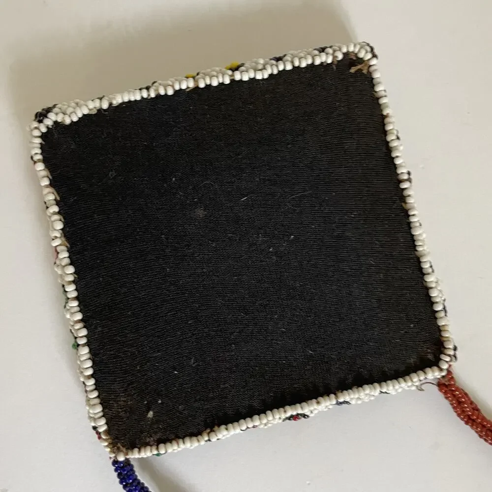 Handmade beaded mirror