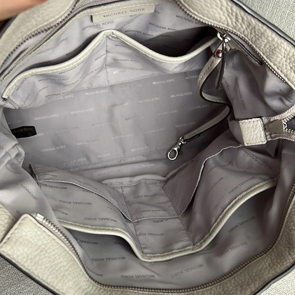 Michael Kors grey tote with shoulder strap
