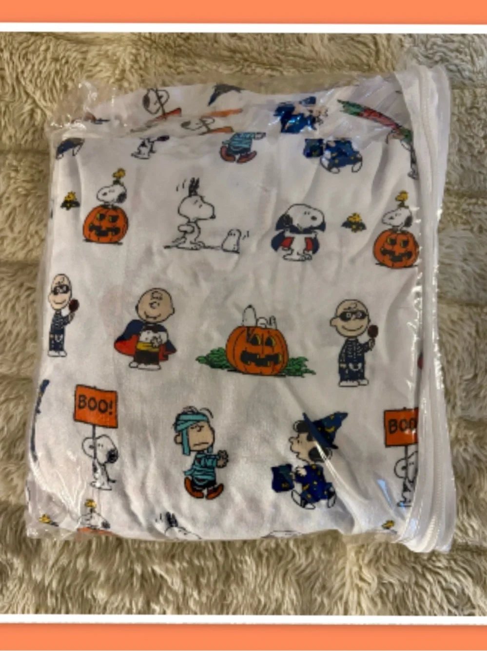 Berkshire Blanket & Home Co. ~ Peanuts Halloween Full Sheet Set