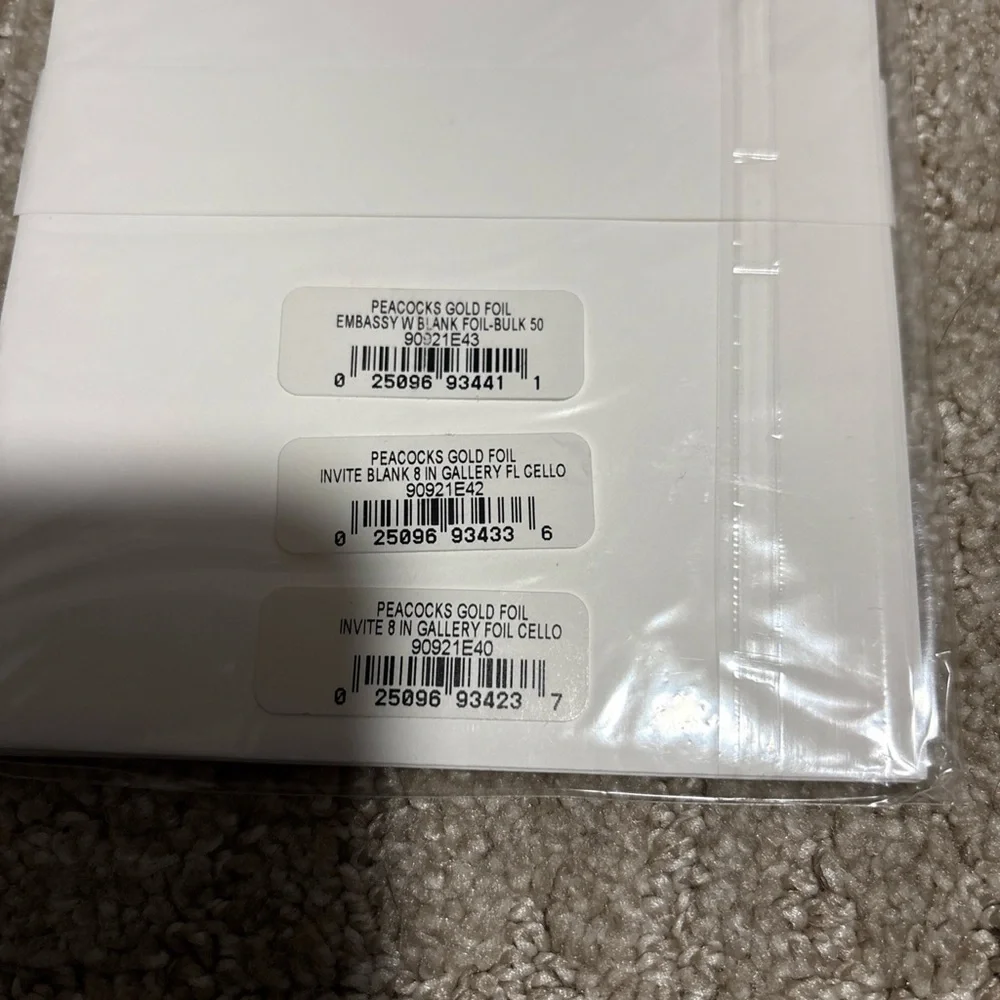 Caspari invitations cards