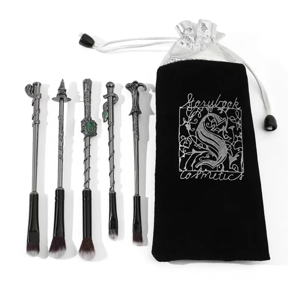 NEW✨ Storybook Cosmetics Harry Potter Makeup Brush Set of 5 Slytherin House
