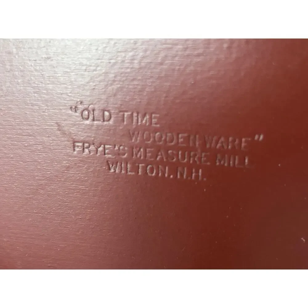 Vintage Bentwood Handled Stain Red Painted by Fry's Measure Mill Wilton, N.H.