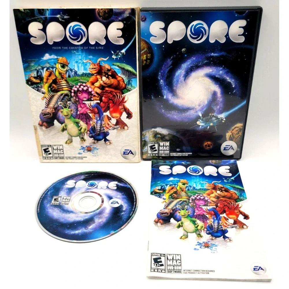 SPORE PC Video Game Win/Mac DVD-ROM CIB COMPLETE‎ IN BOX