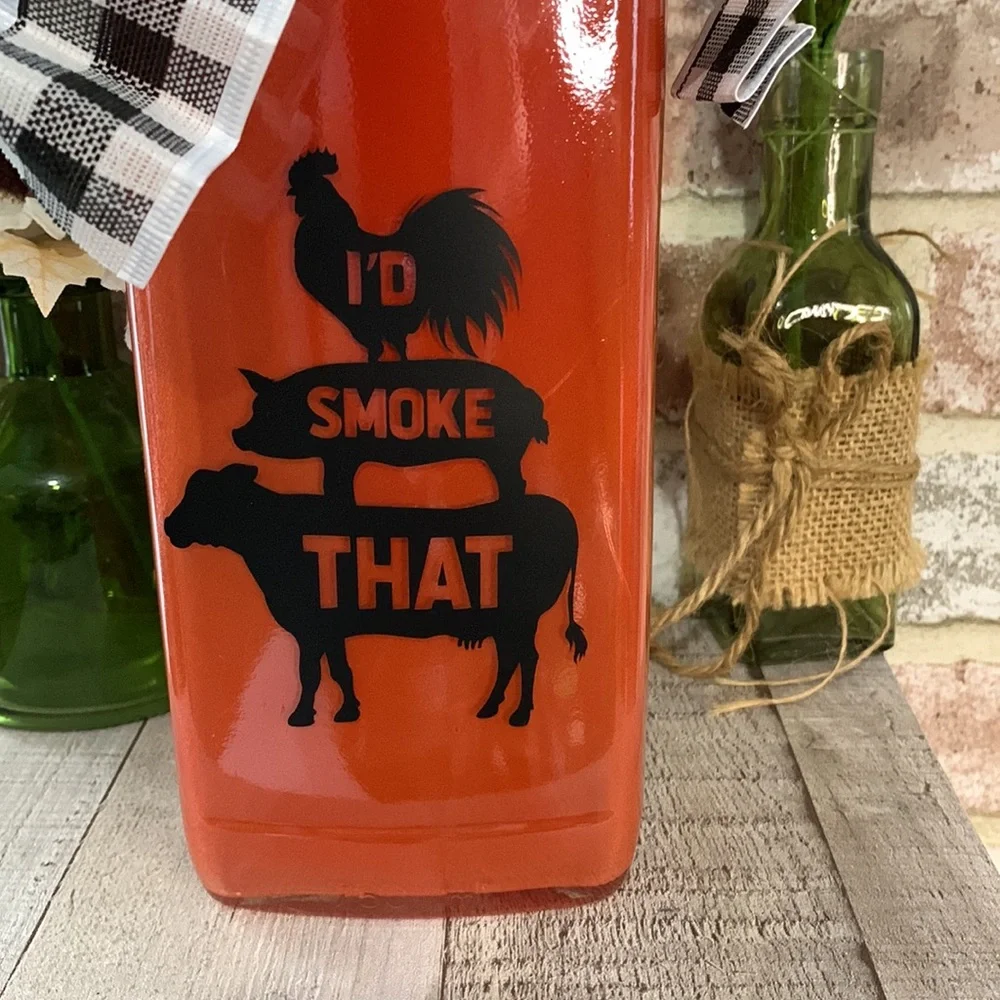 Hand Crafted tall red