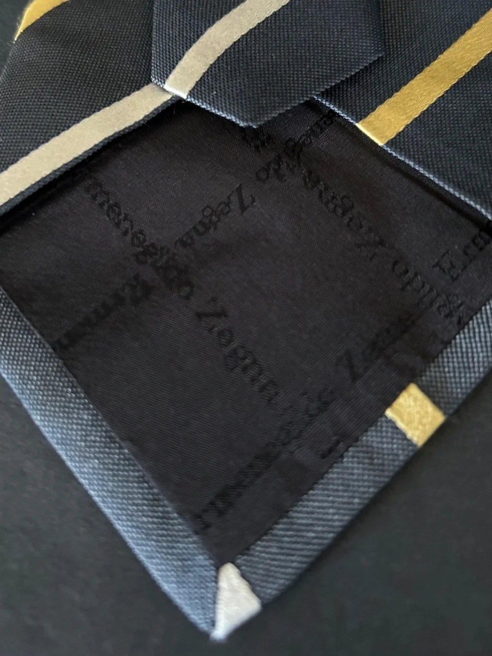Ermenegildo Zegna ensembles diagonal yellow