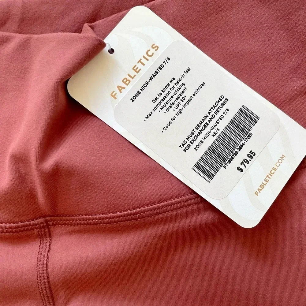 NWT Fabletics Zone High-Waisted 7/8 High Waisted Leggings Size XS