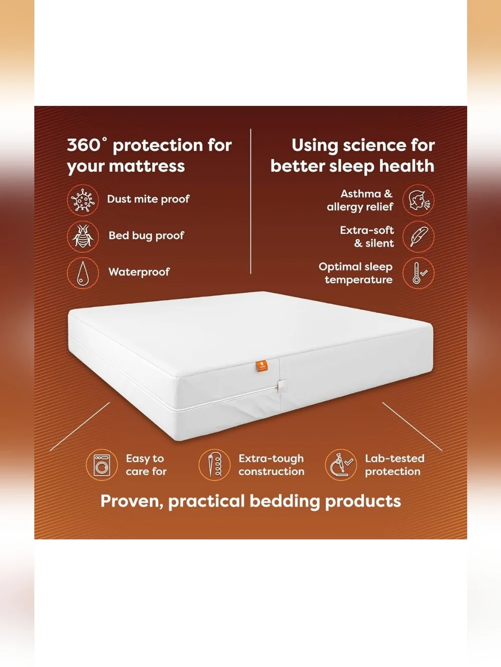 King Mattress Encasement with Pillow Encasements
